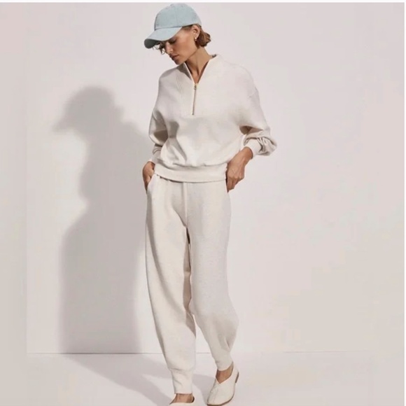 Varley Davidson DoubleSoft™ Sweatshirt – Ivory Marl – Size M – NWT - Picture 3 of 14